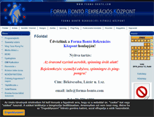 Tablet Screenshot of forma-bonto.com
